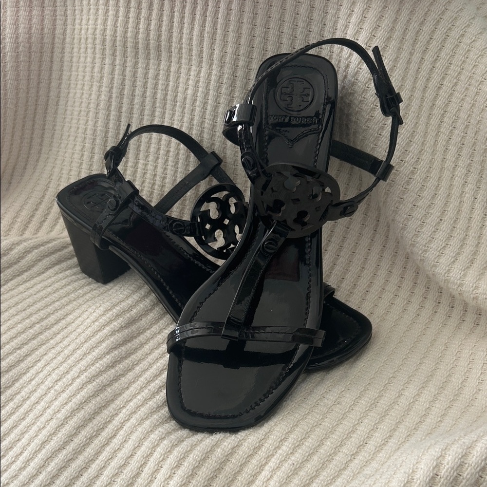 Tory Burch Black Patent Leather Heels